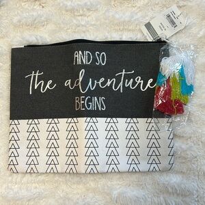 Mudpie Zipper Pouch with tassel.